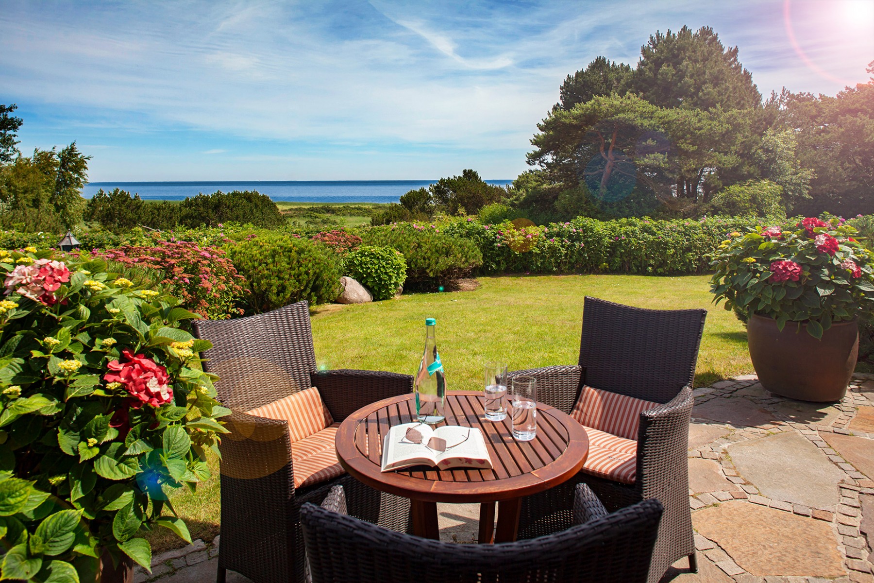 Ferienhaus Terrasse Meerblick Sylt